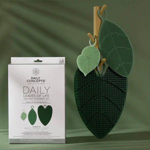 Leaves of Life Silicone Scrubber Set, 3 pc